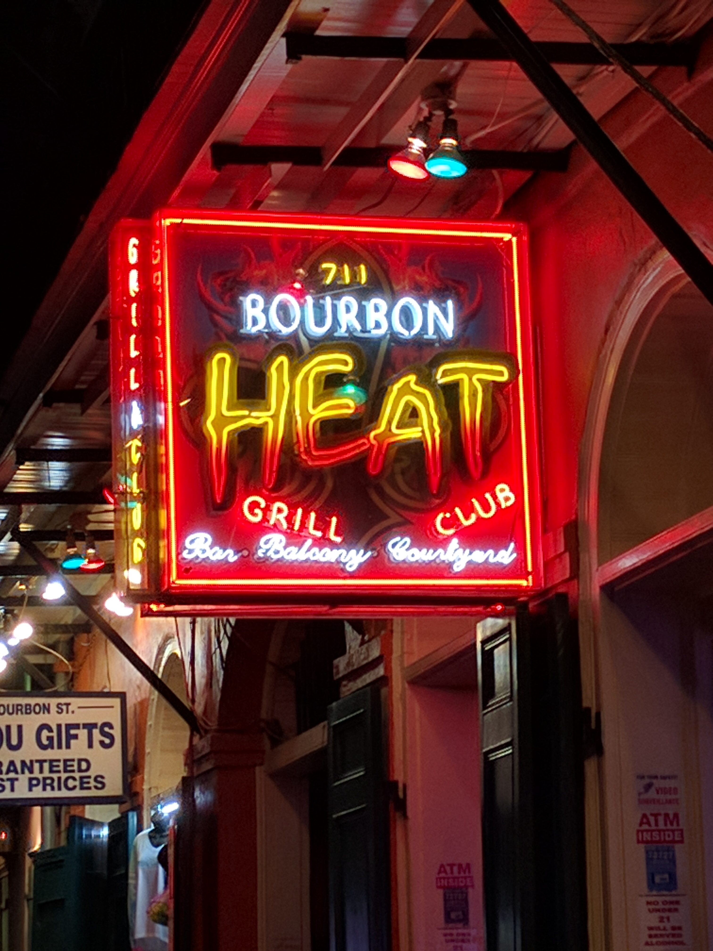The heat was on along bourbon street, in more than one way